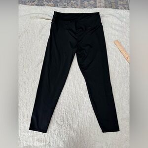 A New Day High Waisted Crossover Waist Leggings Black Size XL